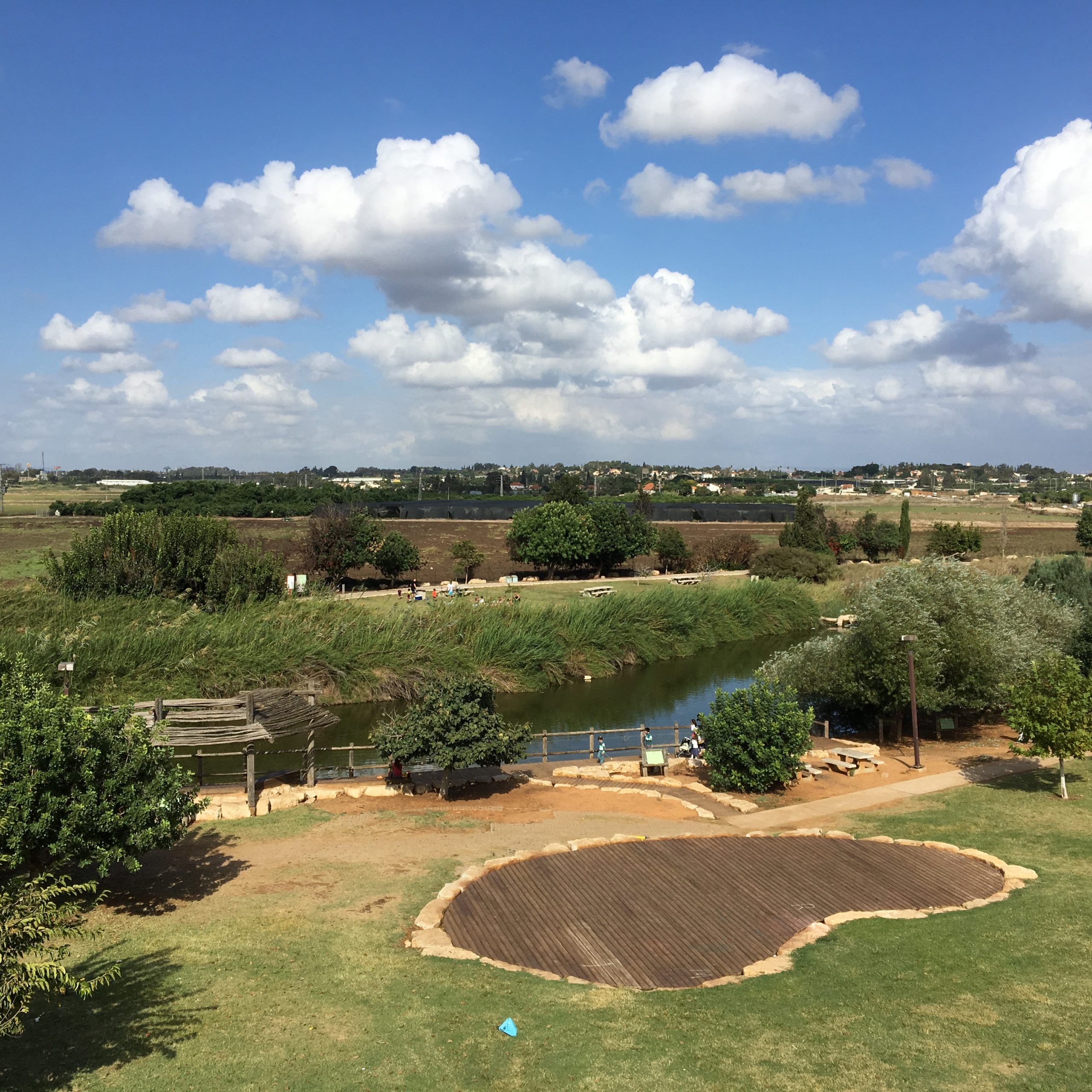 נחל אלכסנדר פארק גשר הצבים