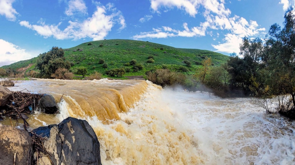 זרימת שיטפון בנהר הירדן, גשר כפר הנשיא - הירדן ההררי
