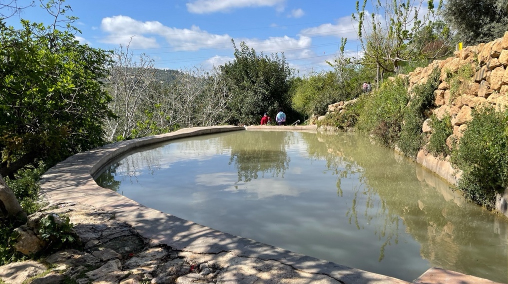בריכת המעיין עין לבן ברכס לבן בהרי יהודה