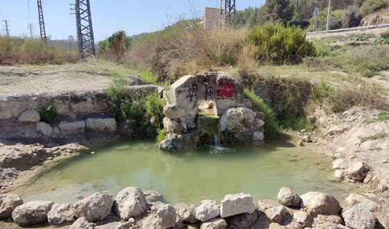 בריכת האמה בנחל ירמות
