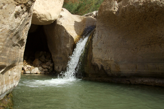 נחל ערוגות מסלול קצר אל מפל הצינור