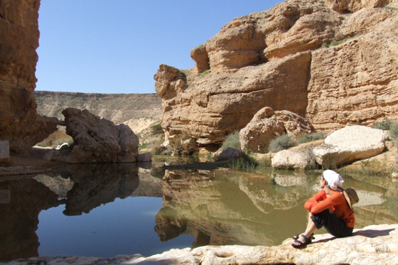 גב ״חוף הים״ בעין ימין מלא במים - צפון הנגב