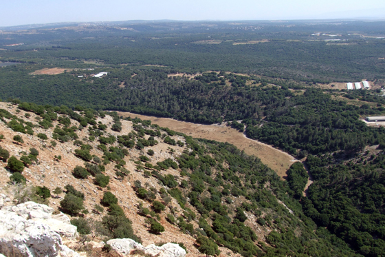 התצפית משביל אמיר מי טל בפארק אדמית בגליל המערבי