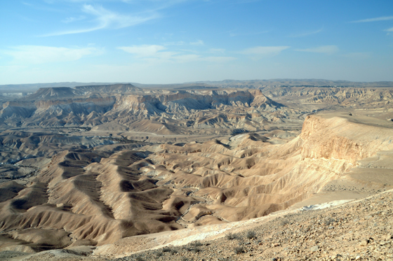 נחל צין, בקעת צין ורמת עבדת בנגב